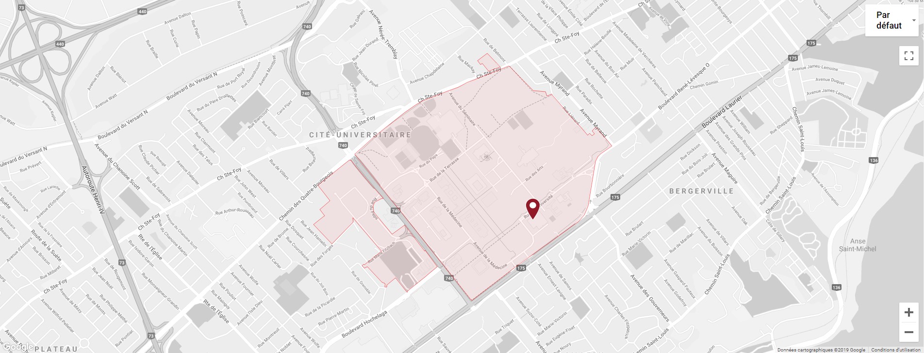 Carte Université Laval